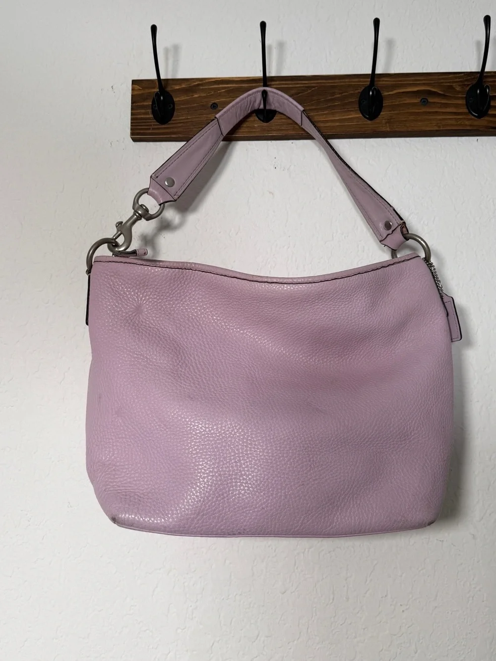 Vintage Coach Sarah Hobo Bag F13094 Leather Shoulder Purse Y2k Lavender